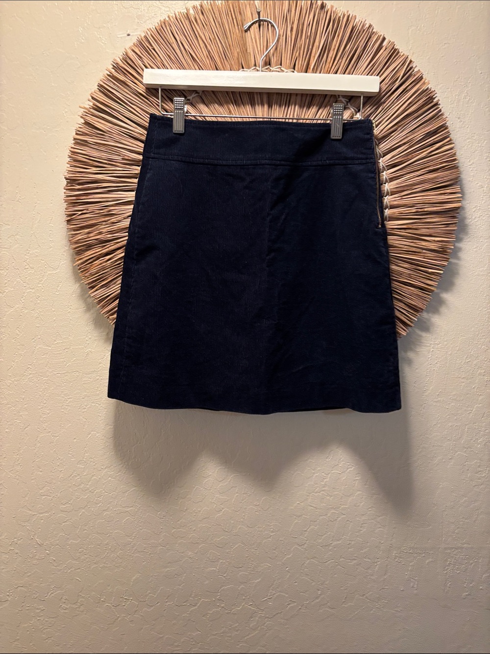 J. Crew Black Corduroy Mini Skirt